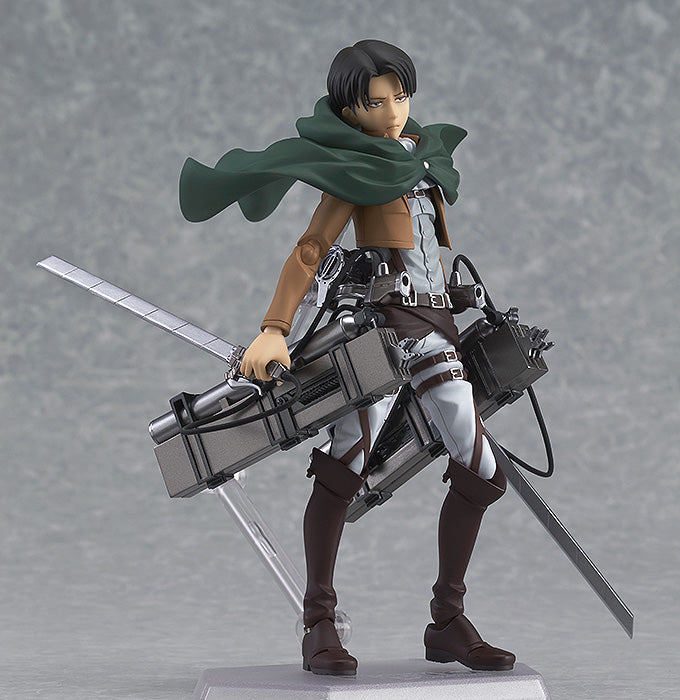 Figma #213 Levi Attack on Titan (Reissue) - Anime Action Figure Collectible for Fans & Display