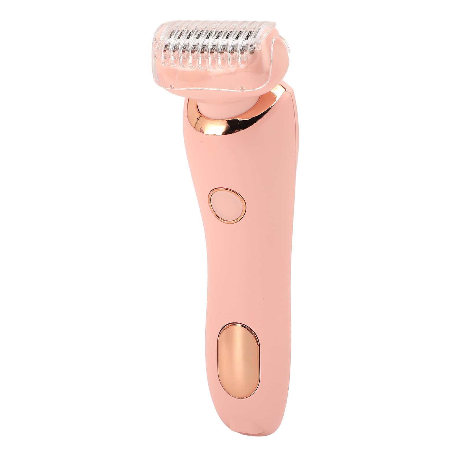 Electric Hair Removal Device for Women - 2 in 1 Rechargeable Epilator with Interchangeable Heads, Painless Hair Remover for Face & Body - Perfect for Pregnancy Care & Smooth Skin (Pink) | At-Home Hair Removal & Beauty Routine