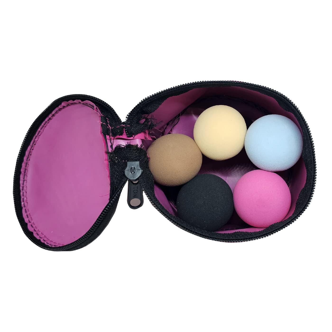 Byoode 5-Piece Mushroom Head Beauty Blender Set - Soft Makeup Sponge Puff for Foundation & Concealer - Includes Travel Pouch (Multicolor) - Perfect for Flawless Blending & On-the-Go Touchups