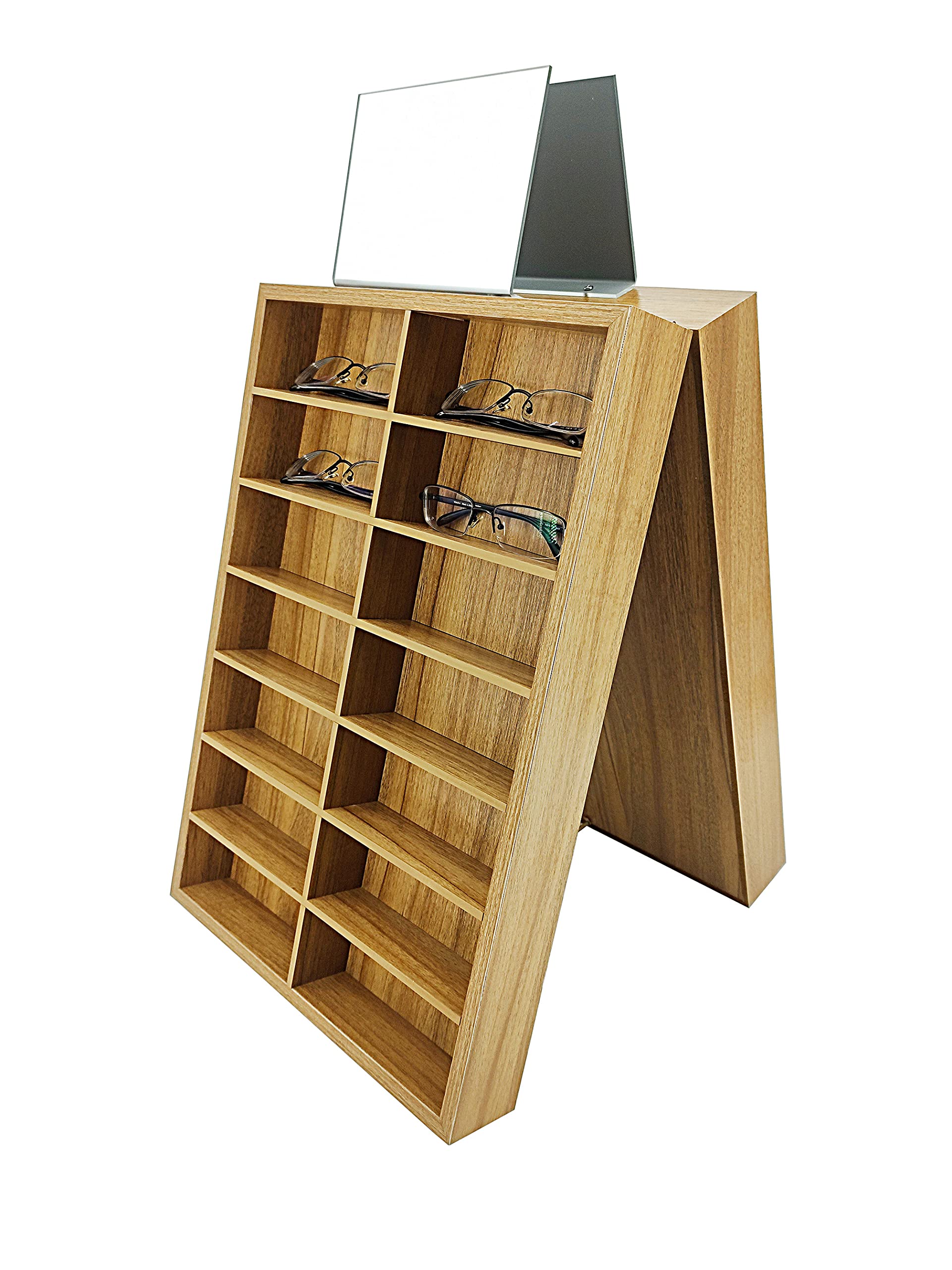 FixtureDisplays® 28-Slot Eyeglass Organizer - 6.5x2x2.6