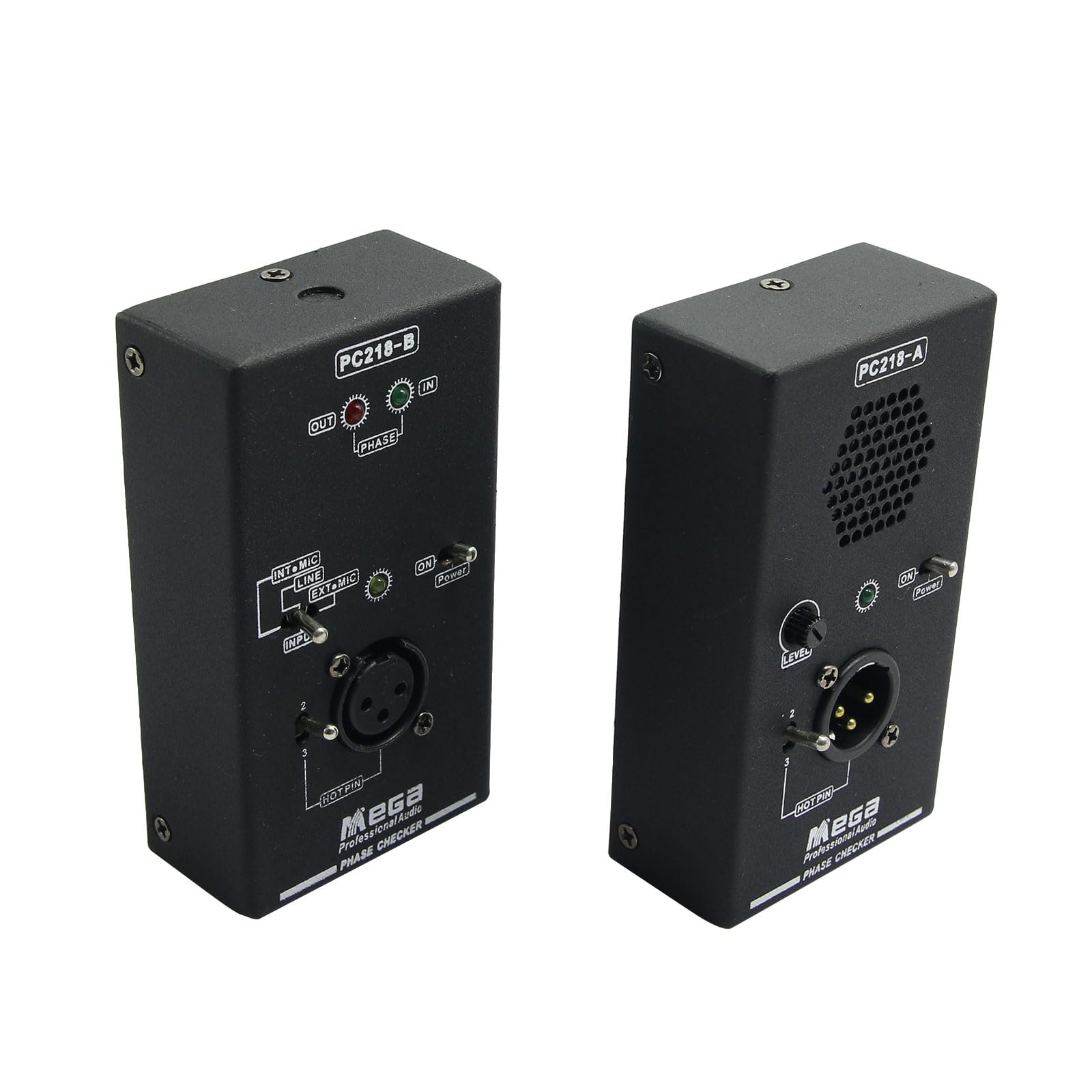 Professional PC218 Phase Polarity Tester - Audio Speaker & Microphone Polarity Checker for Sound System Testing | Perfect for Studio, Live Performance & Home Theater Setup