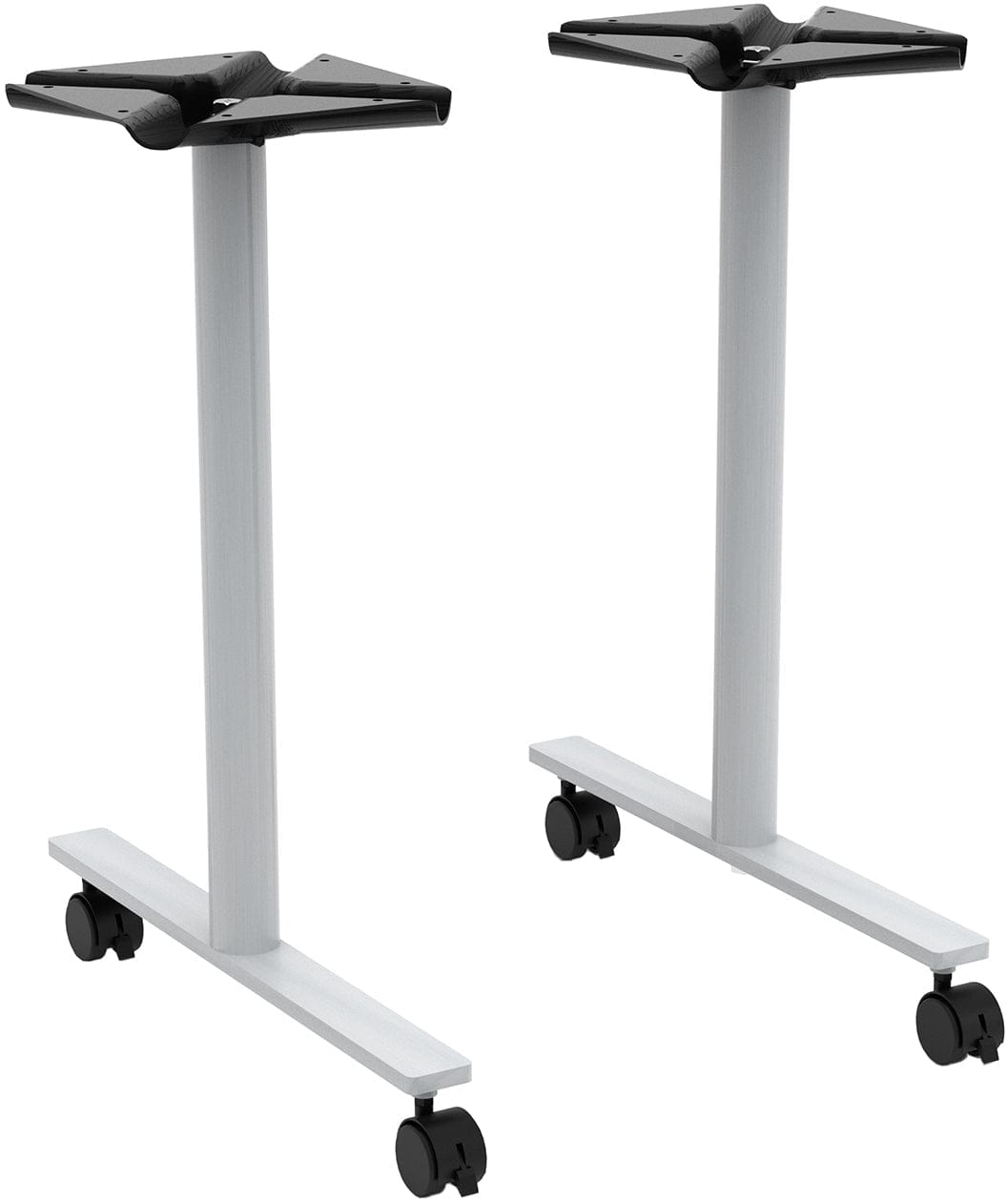 Safco JURNI 72 x 24 Inch Multi-Purpose Adjustable Height Table with T-Leg Base & Locking Casters - JN7224NFXTCA - Perfect for Office, Classroom, Conference Room & Home Workspace