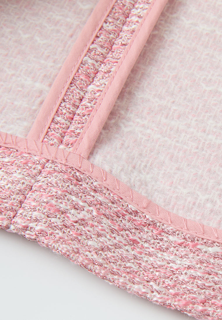Stylish Pink Patch Pocket Embellished Waistcoat Vest for Women - Perfect for Office Wear, Parties & Special Occasions