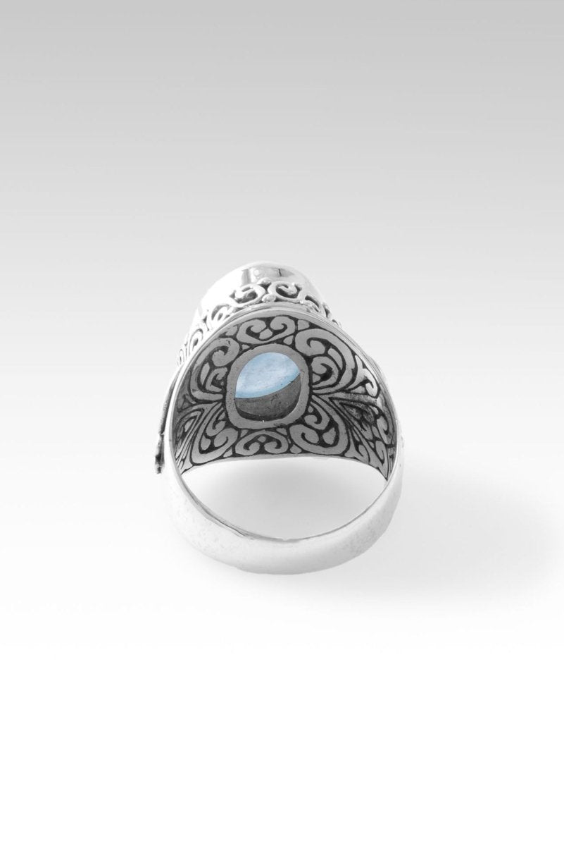 Spirit Within Me Ring™ - Genuine Aquamarine Gemstone Ring for Women | Elegant Jewelry for Everyday Wear, Spiritual Healing & Special Occasions