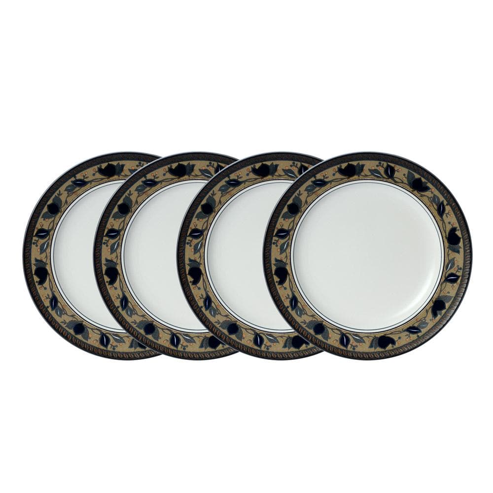 Arabella® 4-Piece Dinner Plate Set - Elegant Porcelain Plates for Dining, Entertaining & Everyday Use | Perfect for Family Meals, Parties & Special Occasions