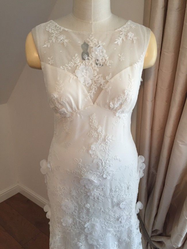 Claire Pettibone Magnolia Wedding Gown - Lace Bridal Dress for Romantic Garden & Beach Ceremonies