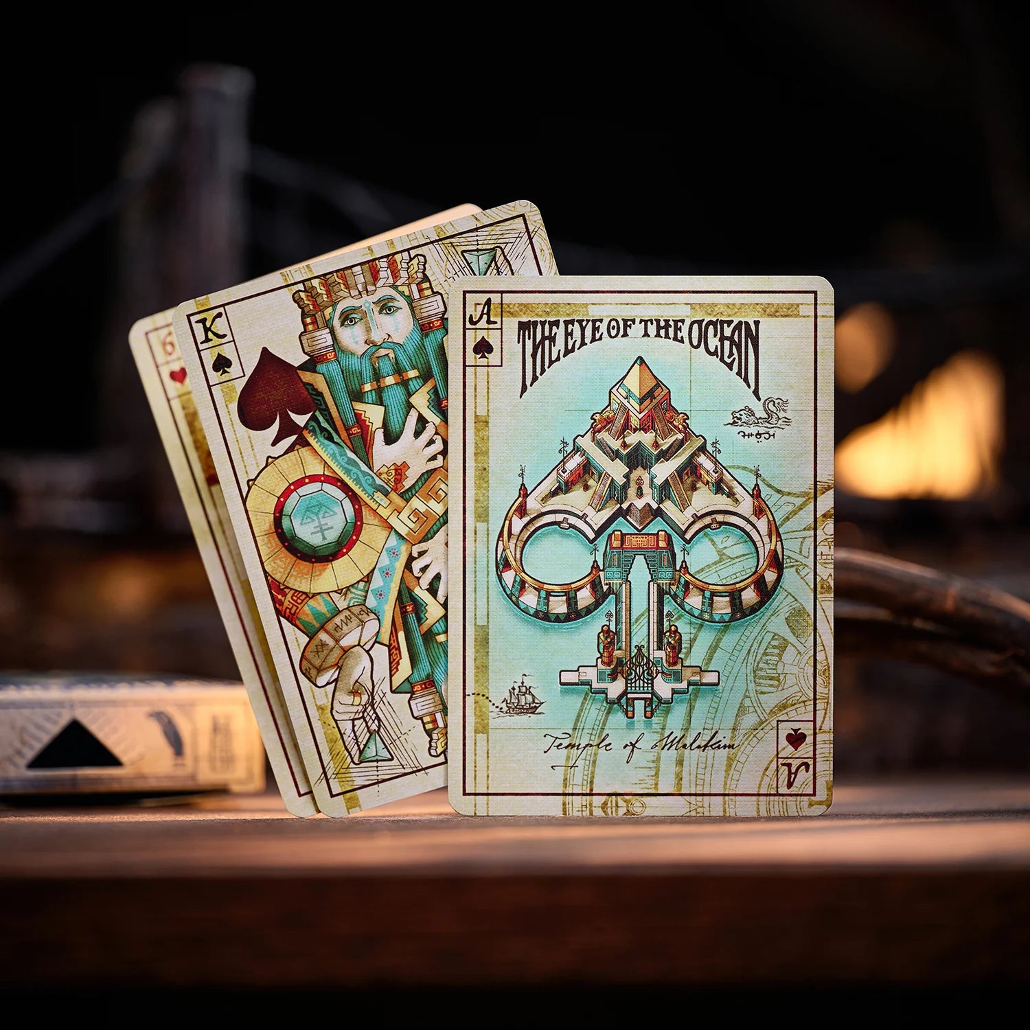 Gibborim Castaways Gilded Eye of the Ocean Playing Cards - Premium Collectible Deck for Card Games, Magic Tricks & Poker Nights - Perfect for Gifts, Game Nights & Travel Entertainment