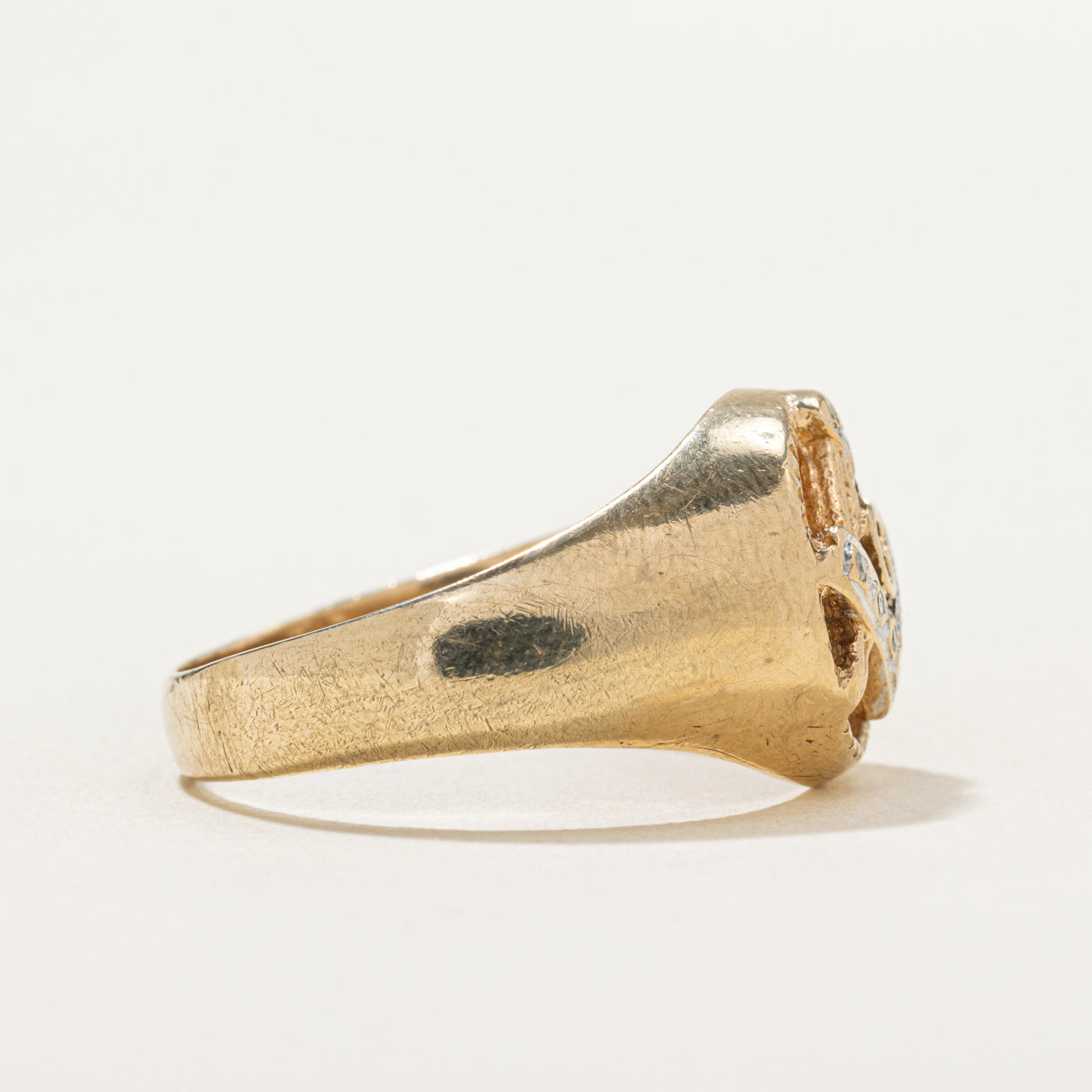 9K Gold 1989 Freemason Ring with 0.03ctw Diamonds - Size 12.5 - Masonic Jewelry for Men, Perfect for Lodge Meetings & Special Occasions