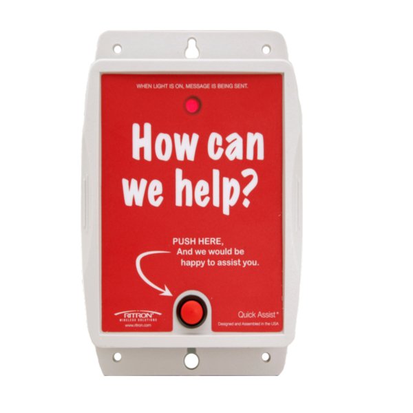 Ritron RQA 152 VHF Wireless Shopper Callbox (150-165MHz, 1 Watt) - Retail Store Paging System for Quick Assist & Customer Service