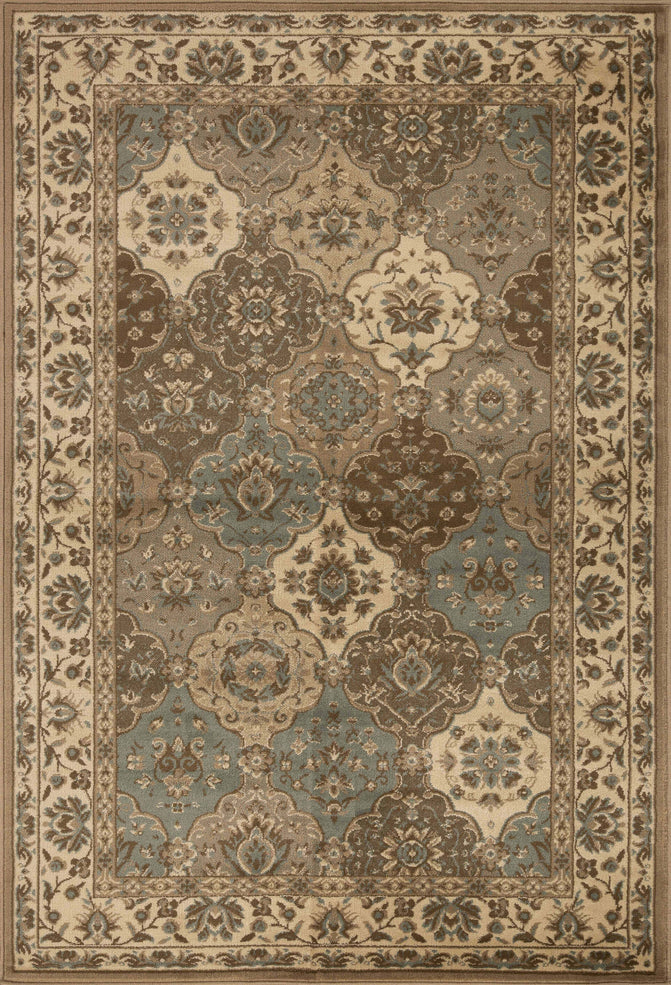 Palmyra Traditional Floral Medallion Indoor Area Rug - Non-Slip Living Room Carpet, Bedroom Runner Rug for Home Decor - Perfect for Hallway, Entryway & Cozy Spaces