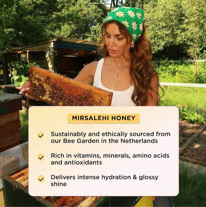 Gisou Honey Gloss Ceramide Therapy™ Hydrating Hair Mask - Deep Conditioning Treatment for Dry, Damaged Hair - Perfect for Salon-Quality Shine at Home