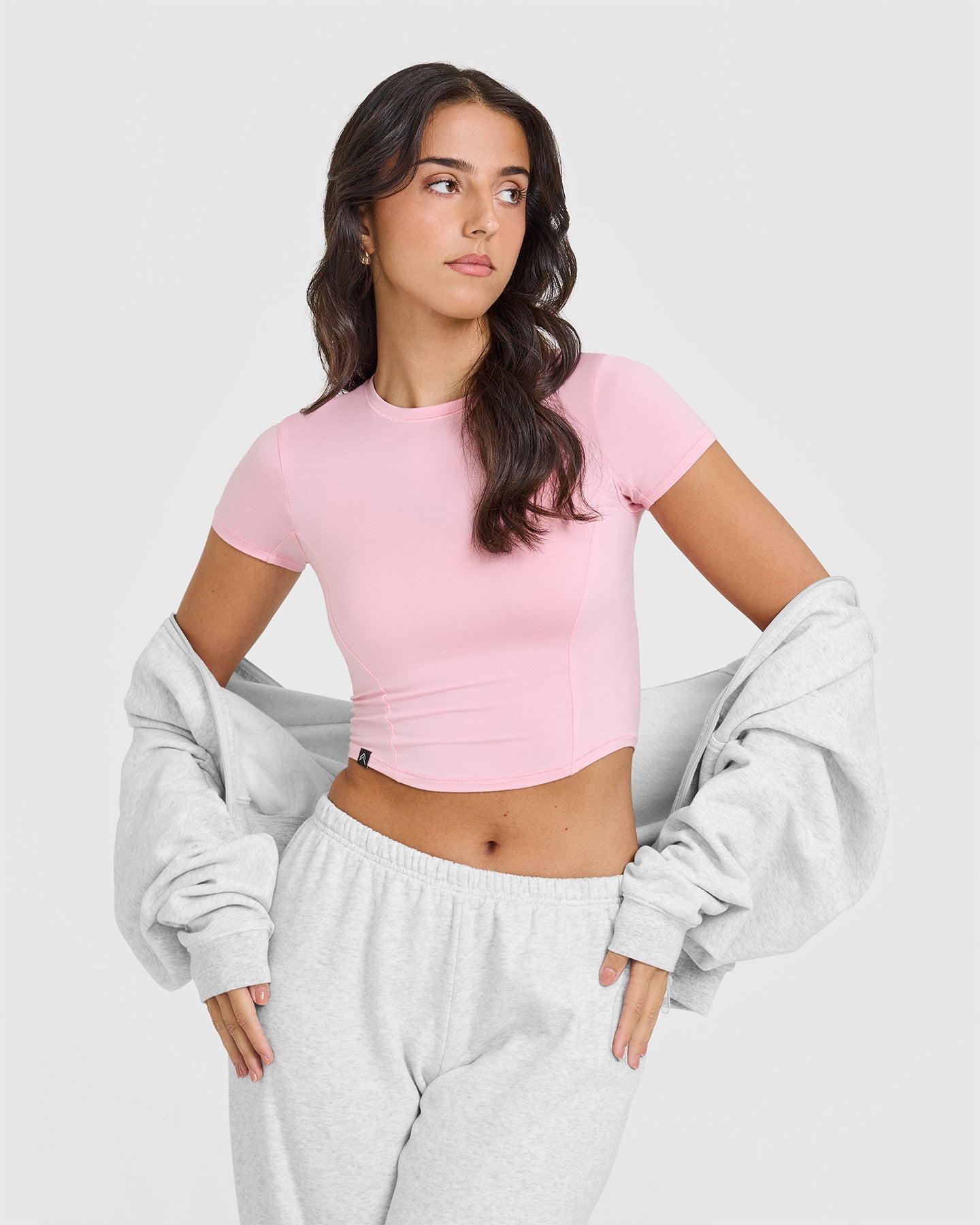 Mellow™ Soft Mid Short Sleeve T-Shirt for Women | Comfortable Cotton Casual Tee | Petal Pink | Perfect for Everyday Wear, Weekend Outings & Summer Activities