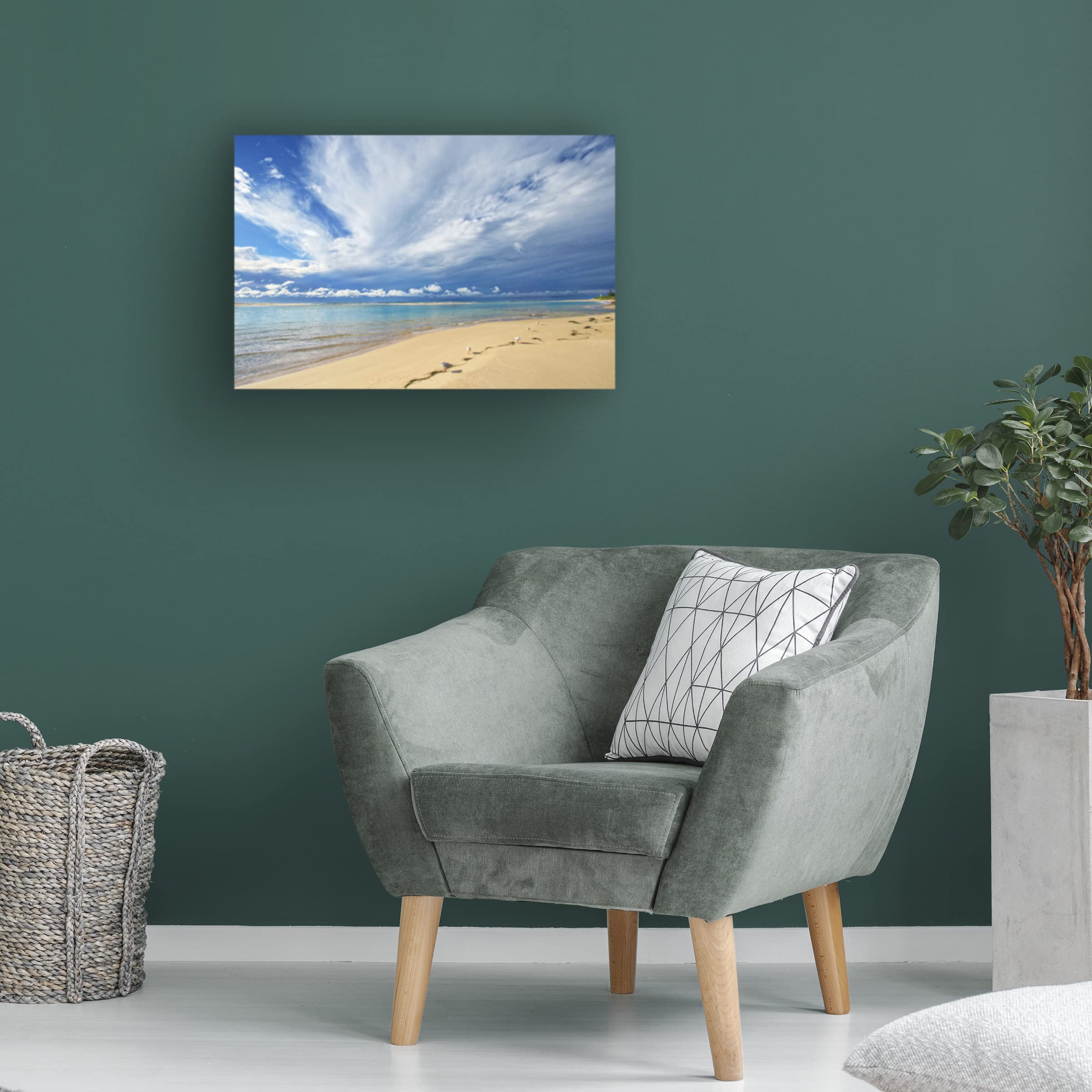 Trademark Fine Art 'Born to Be on a Beach 2' Canvas Wall Art by Beata Czyżowska - Coastal Decor for Living Room, Bedroom & Beach House