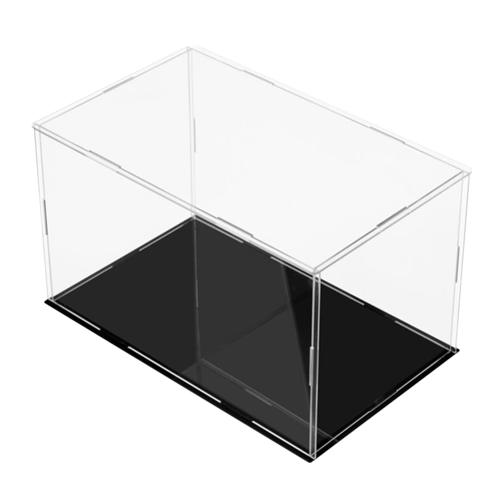 Clear Acrylic Display Case with Dustproof Protection - Organizer Stand Shelf for Figures, Collectibles & Toys Storage - Self-Assembly Countertop Cube - Perfect for Showcasing Action Figures, Funko Pops & Valuable Collections in Home or Retail Stores