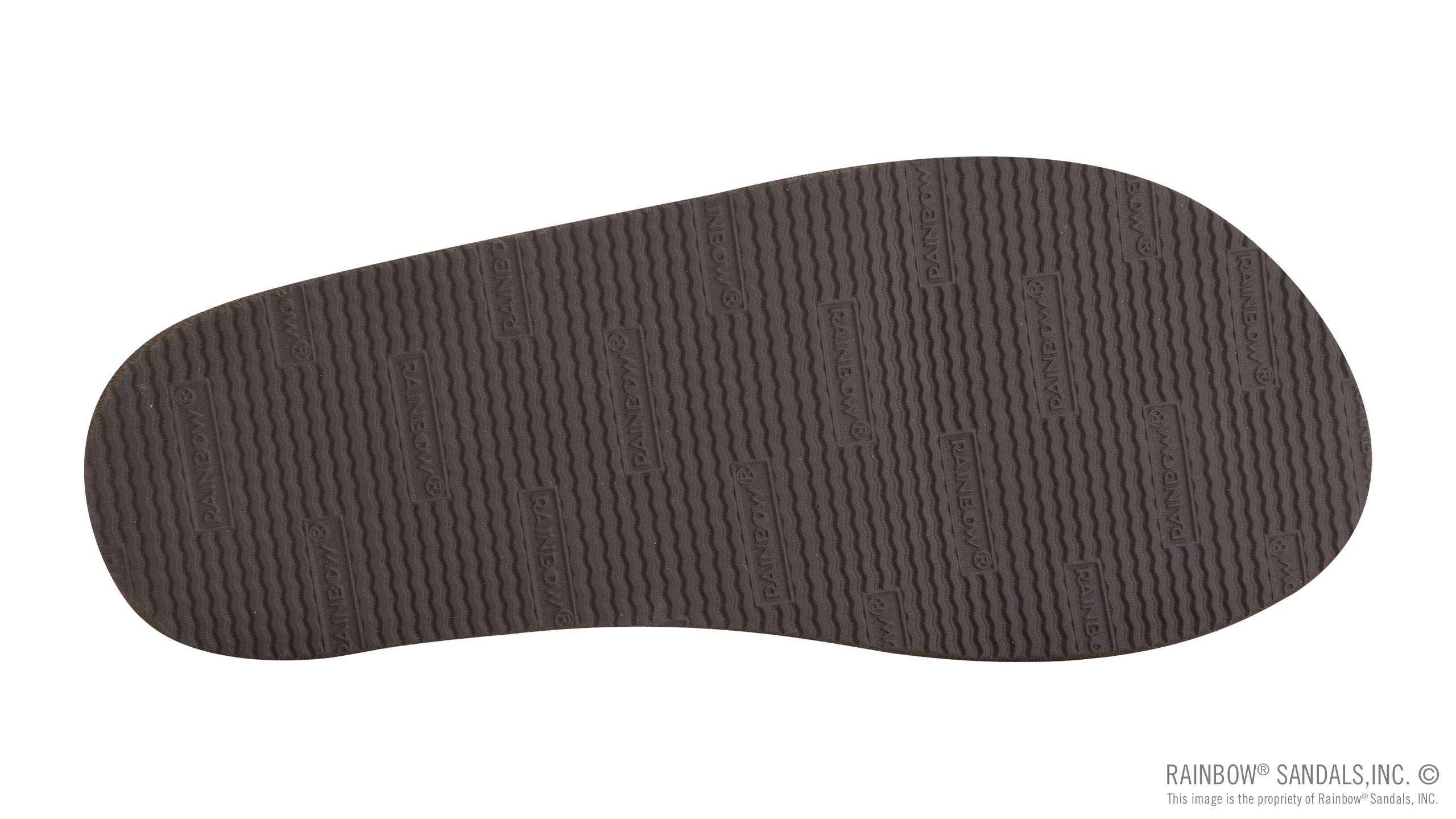 Men's Rainbow Sandals - The Bentley Luxury Leather Sandals with Single Layer Arch & Hand Woven Straps | Comfortable Casual & Beach Footwear for Summer