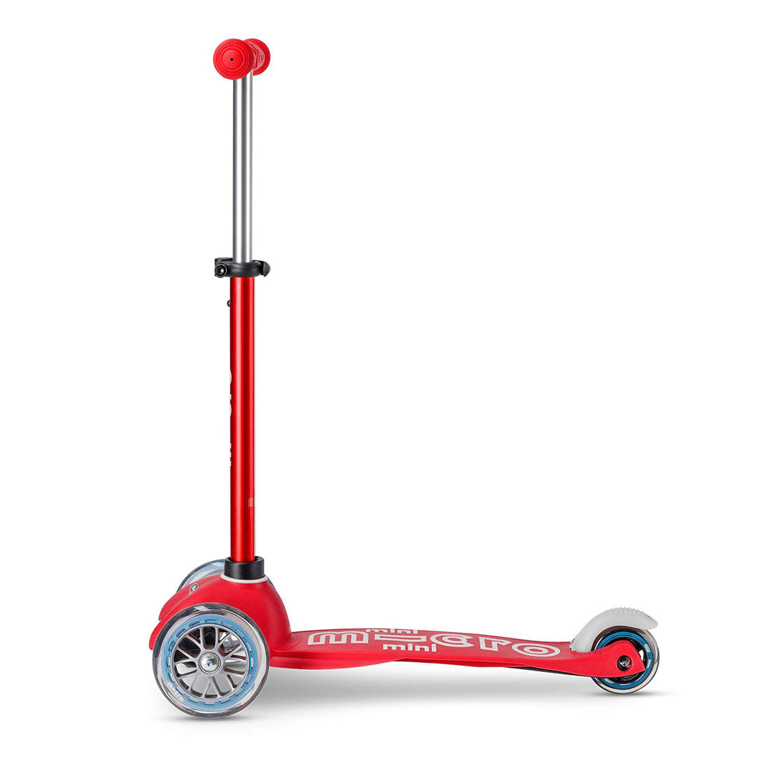 Micro Mini Deluxe 3 Wheel Scooter for Kids - Lightweight & Foldable Kick Scooter with Adjustable Handlebar (Red) - Perfect for Commuting, Park Rides & Neighborhood Fun