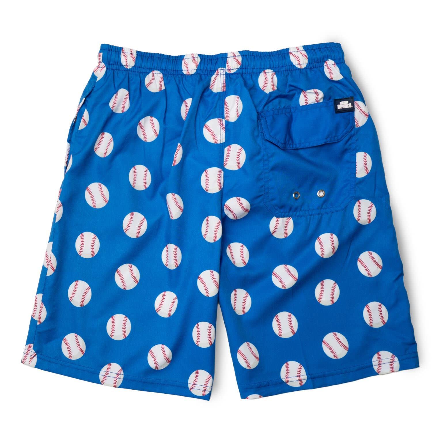ChalkTalkSPORTS Baseball Swim Trunks for Men & Boys - Quick Dry Swim Board Shorts with UPF Protection - Youth & Adult Sizes - Perfect for Beach, Pool, and Water Sports Activities