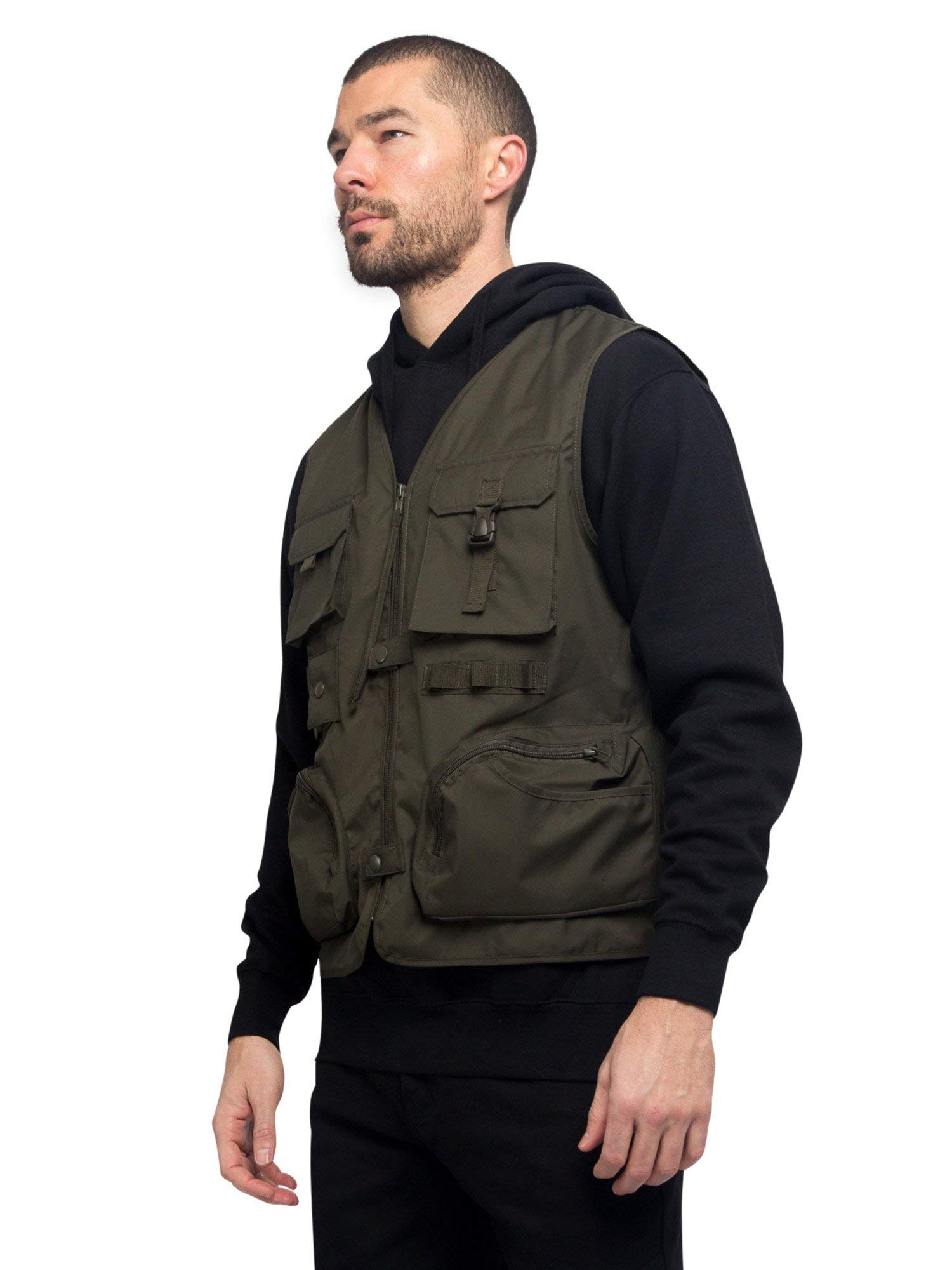 Victorious Men's Outdoor Utility Tool Vest - Durable Multi-Pocket Work Vest for Fishing, Hiking & Camping Gear Storage - Perfect for Outdoor Adventures & DIY Projects