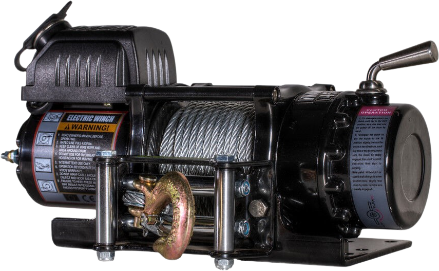 DK2 C4500N 4500 lbs Capacity Steel Cable Warrior Ninja Series Winch - Heavy Duty Off-Road Recovery, Towing, and Vehicle Extraction for Trucks, Jeeps, and ATVs