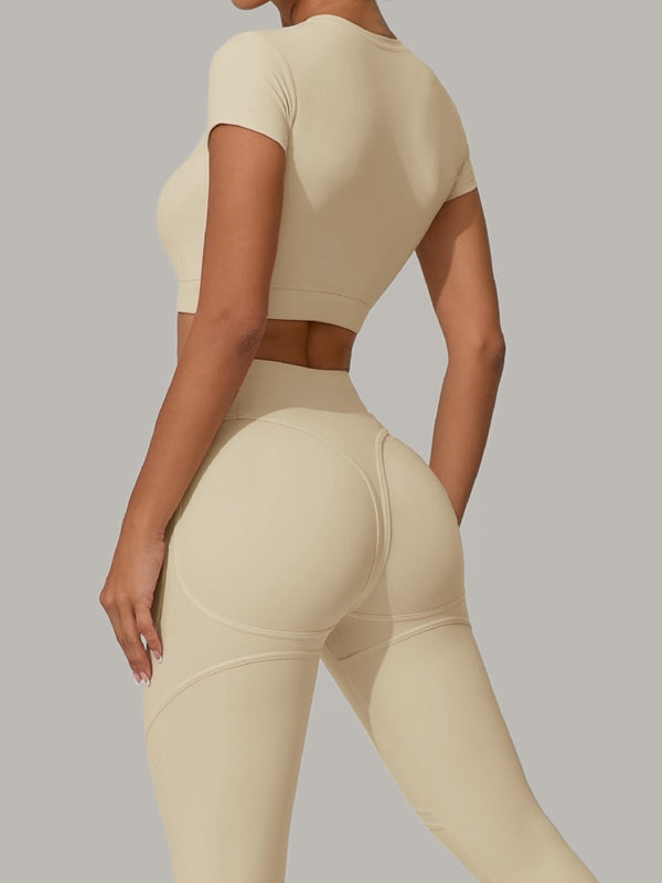ZASUWA Women's Sexy Push Up High Waist Tracksuit Set - Gym Workout, Yoga, Lounge Wear for Women