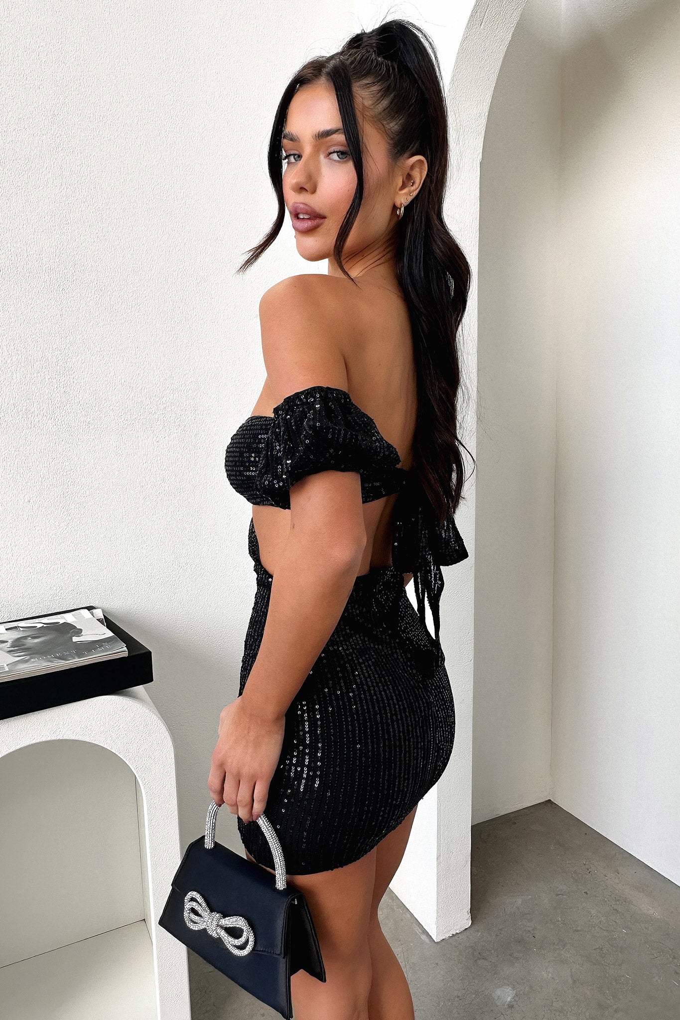 Jexter Black Sequin Dress for Women - Elegant Party & Evening Wear - Perfect for Prom, Cocktail, and Special Occasions