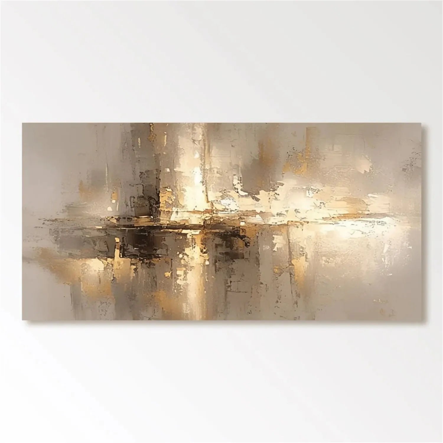 Abstract Painting #AB 258 - Modern Wall Art for Home & Office Decor | Unique Handmade Canvas Artwork for Living Room, Bedroom & Workspace