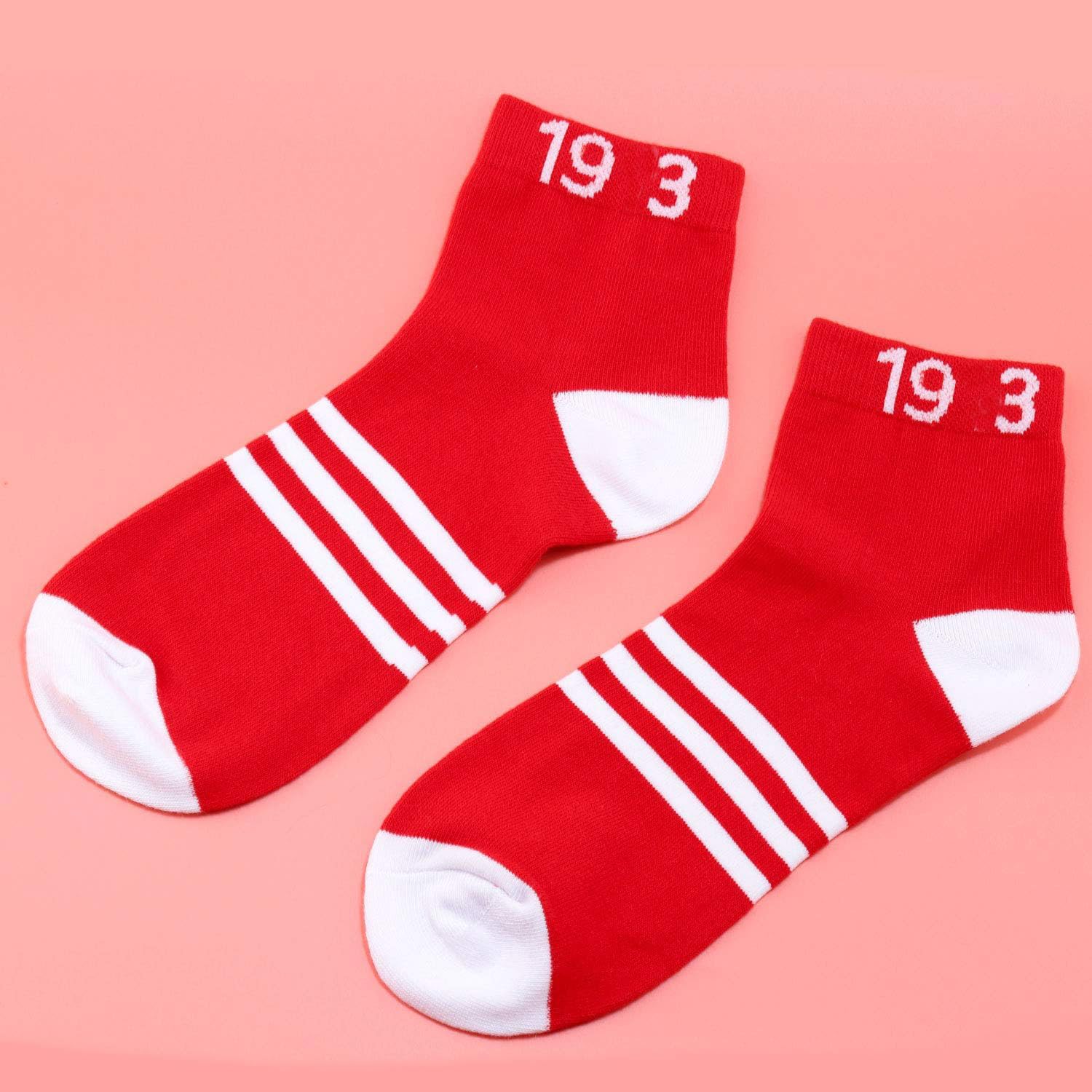 LEVLO Sorority Sister Socks - Greek Letter Socks for Sorority Sisters, Best Friend Gifts, Birthday Presents - Perfect for College Greek Life, Sisterhood Events & Matching Outfits