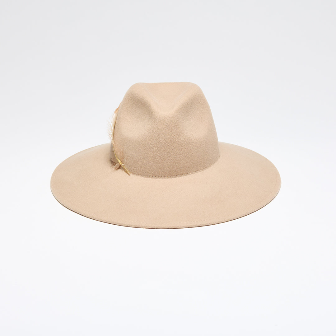 Stylish Emmanuelle Wool Felt Fedora Hat for Women - Classic Wide Brim Winter Fashion Accessory for Outdoor Activities, Travel & Special Occasions