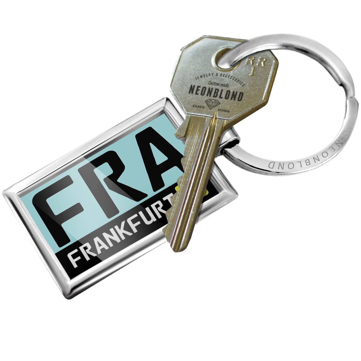 FRA Frankfurt Germany Keychain - Travel Souvenir & Luggage Tag for Airplane Enthusiasts - Perfect Gift for Travelers & Aviation Lovers