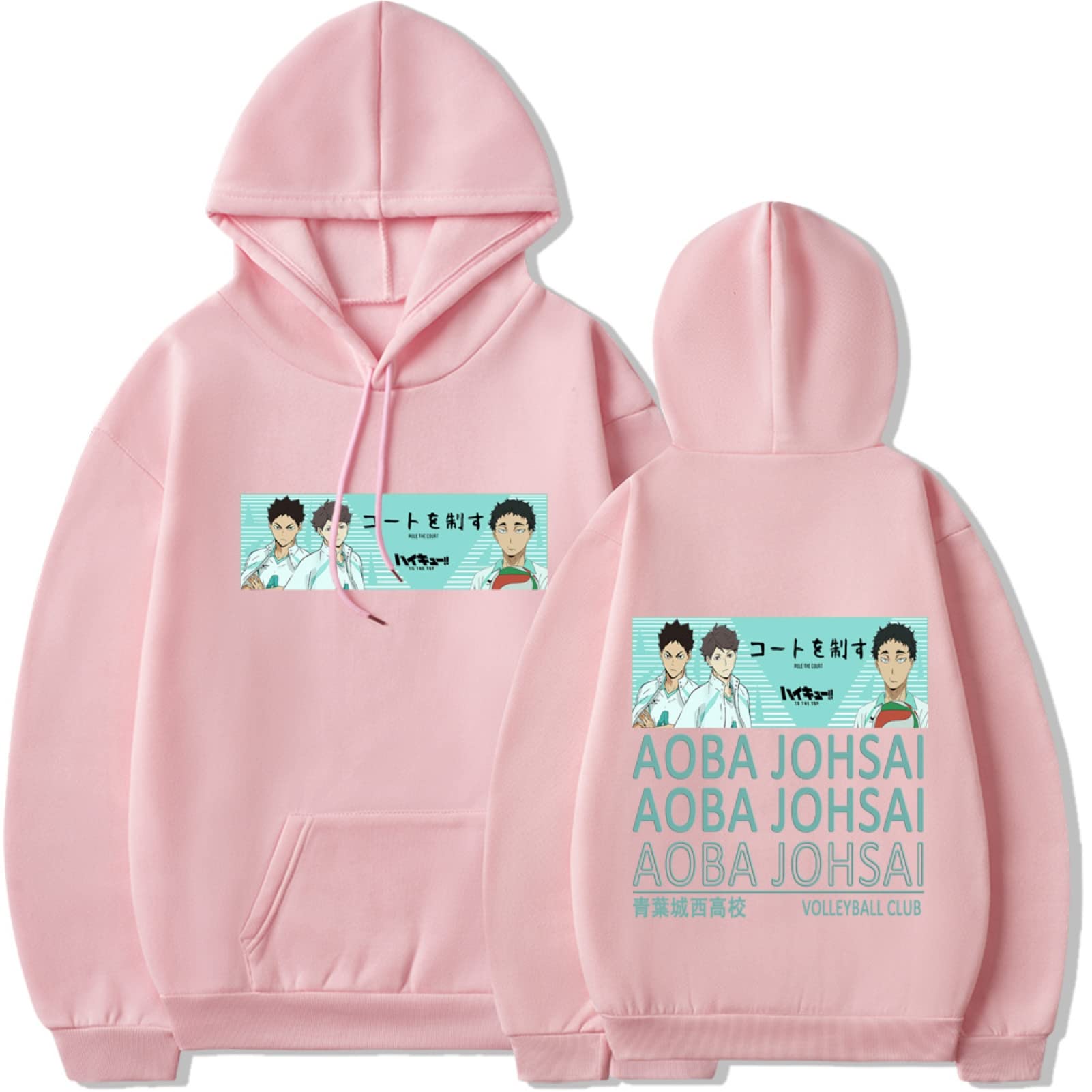 Haikyuu Anime Hoodie - Hinata & Kageyama Pullover Sweatshirt | Manga Inspired Casual Hoodies for Men | Perfect for Cosplay, Anime Conventions & Streetwear