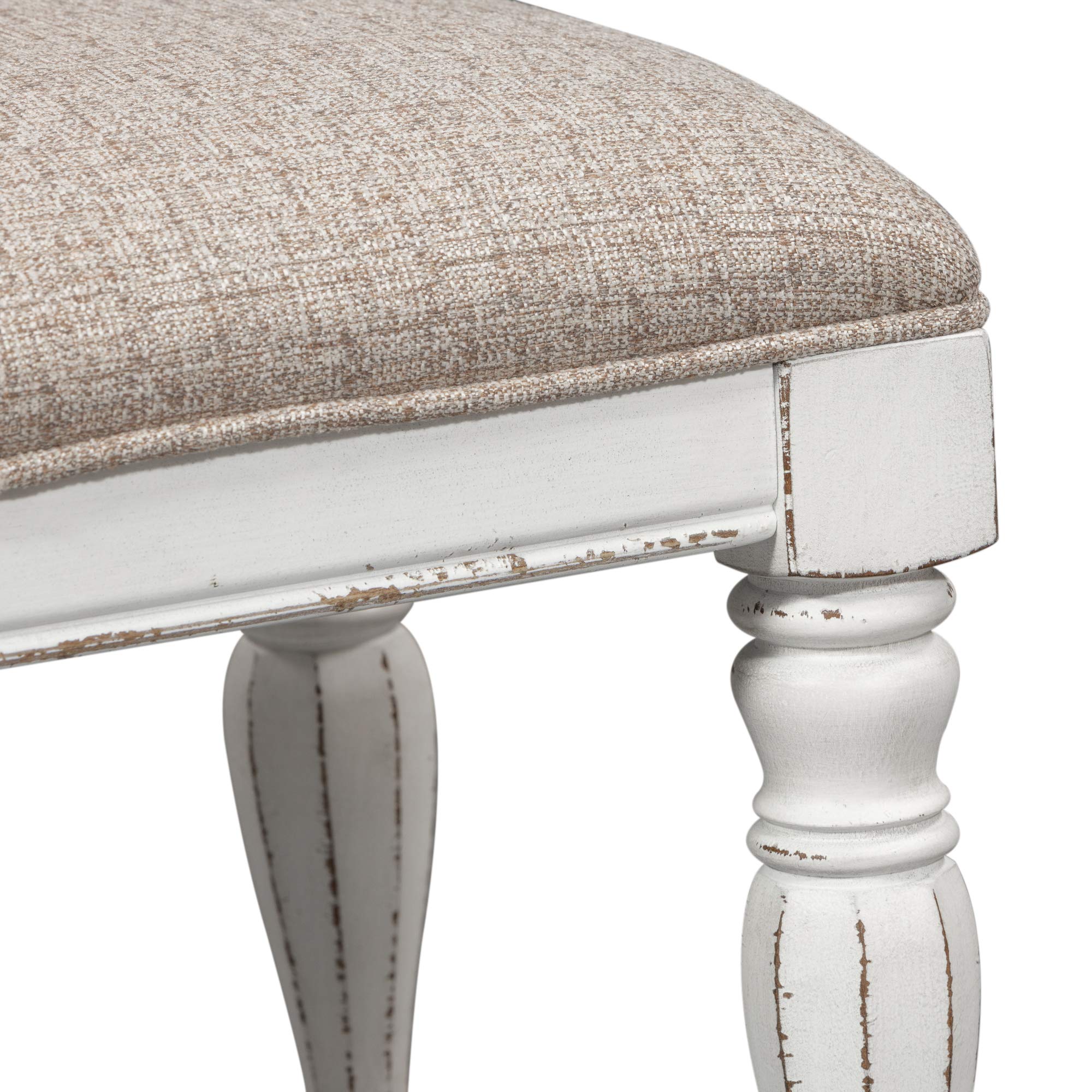 Magnolia Manor Accent Bench by Liberty Furniture - Stylish Upholstered Entryway Bench for Hallway, Bedroom or Living Room Decor