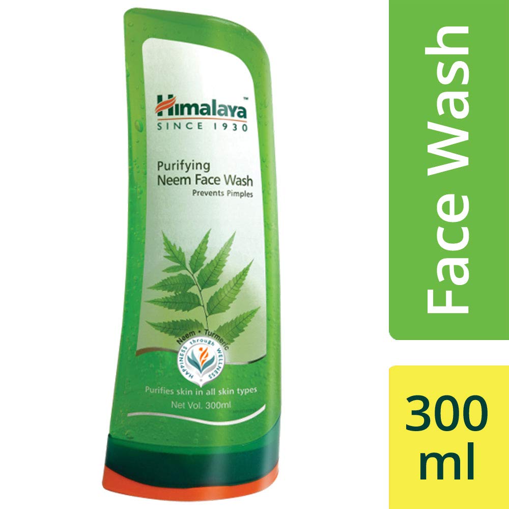 Himalaya Herbals Purifying Neem Face Wash for Acne & Oily Skin - 300ml | Himalaya Herbals Brightening Kesar Face Wash for Glowing Skin - 50ml | Daily Skincare Routine for Clear & Radiant Complexion