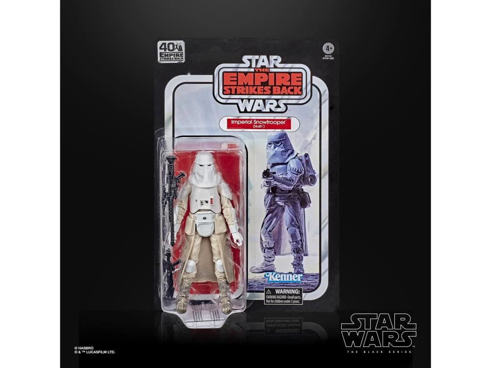 Star Wars 40th Anniversary The Black Series Snowtrooper Action Figure 6-Inch Collectible Toy - Perfect for Display, Gift Giving & Star Wars Fans Collection