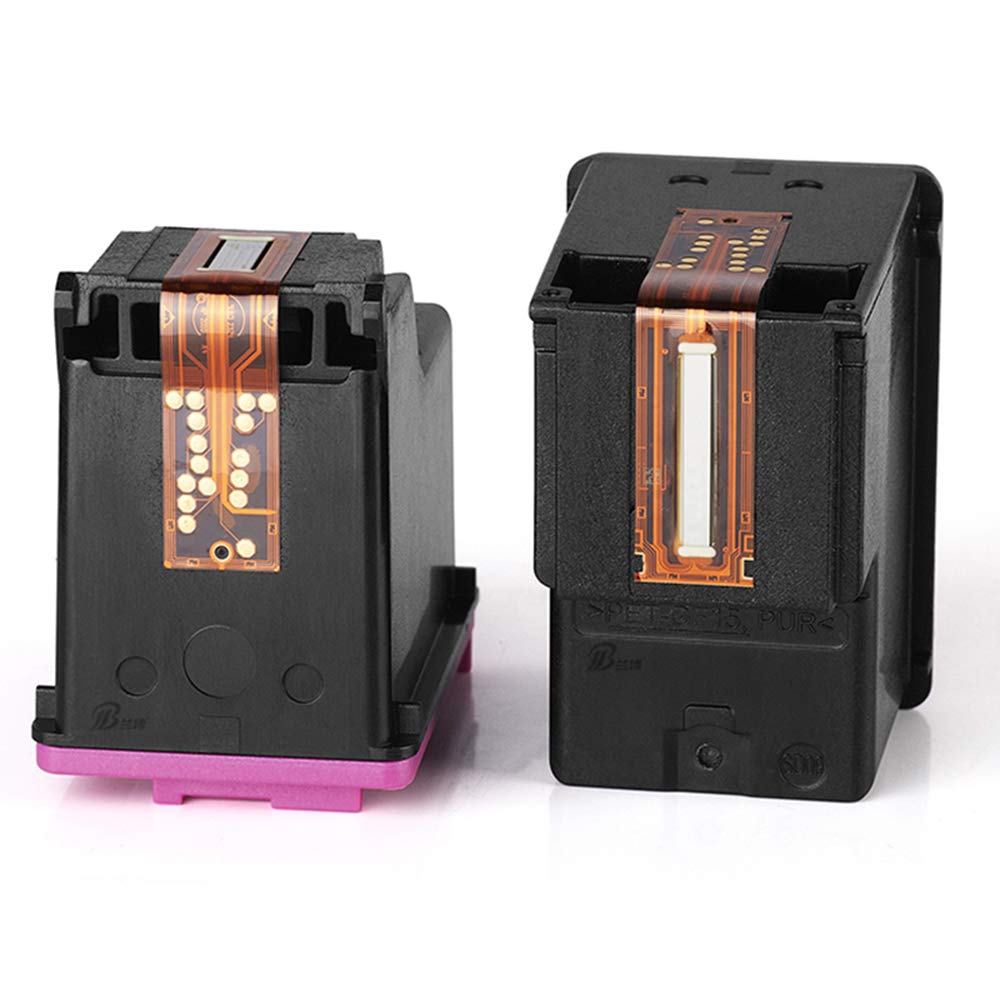 Remanufactured HP 61 Ink Cartridge Replacement - Compatible with HP Deskjet 1000/1010/2540/2542/3050, OfficeJet 2620/2621/4630/4632, Envy 4500/4502/5530/5531/5532 Printers (1 Black + 1 Tri-Color Pack) - Ideal for Home & Office Printing Needs