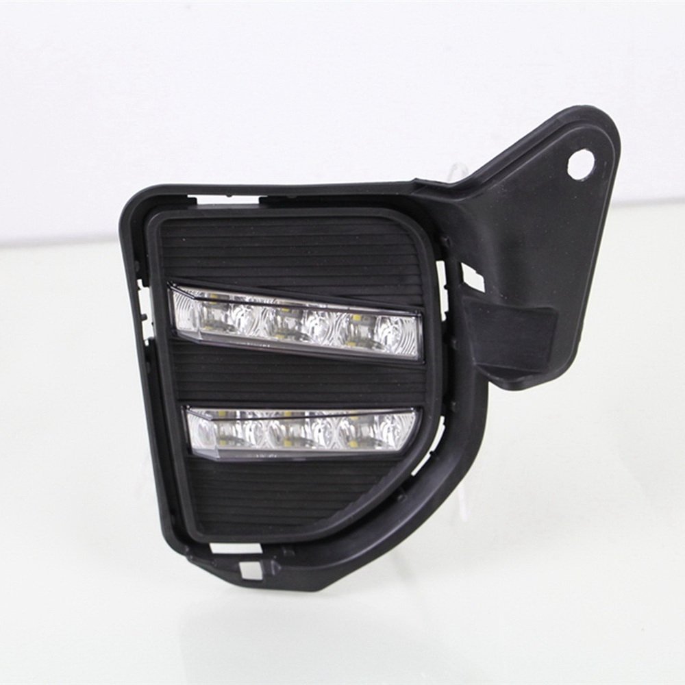 6000K LED Daytime Running Lights with Yellow Turn Signal - Compatible for Toyota Hiace 2014-2018 | Durable Front Bumper DRL for Enhanced Visibility & Safety During Day/Night Driving