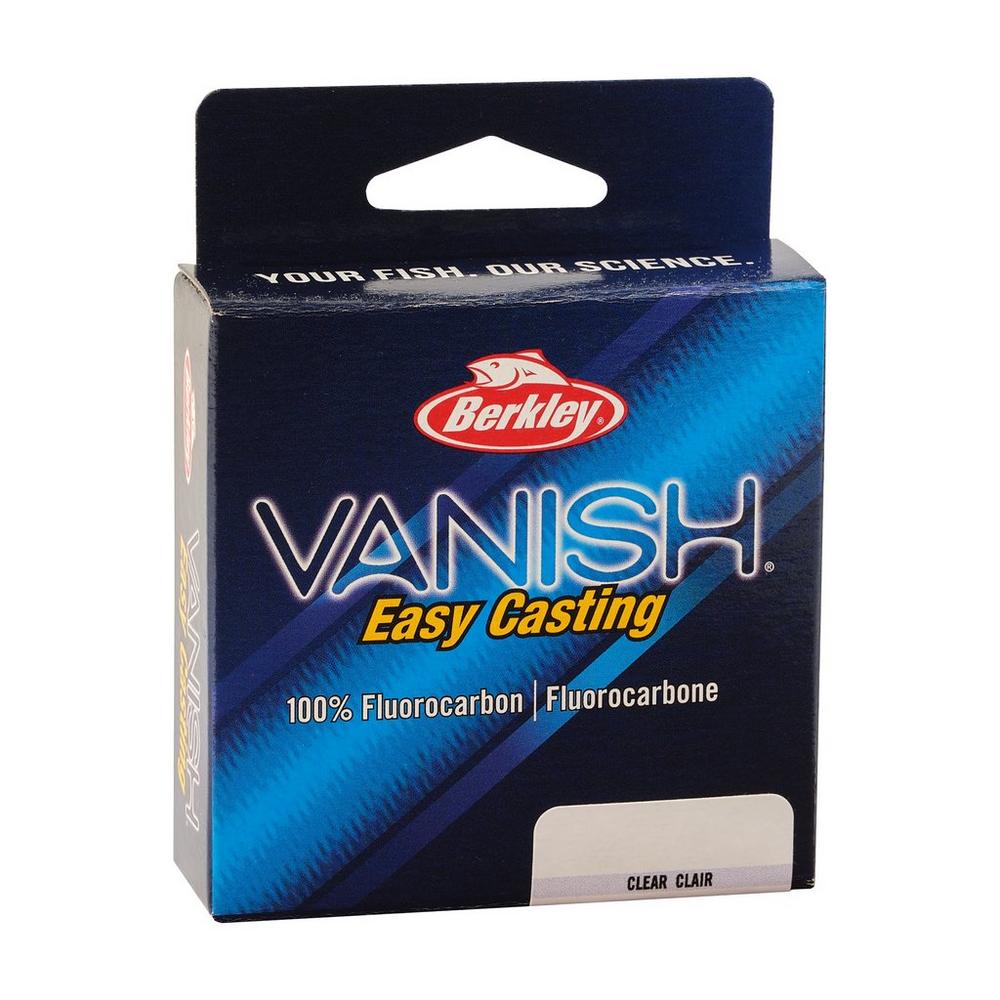 Berkley Vanish Fluorocarbon Fishing Line - 110 Yard Pony Spool, Clear - High Performance Invisible Leader for Freshwater & Saltwater Fishing