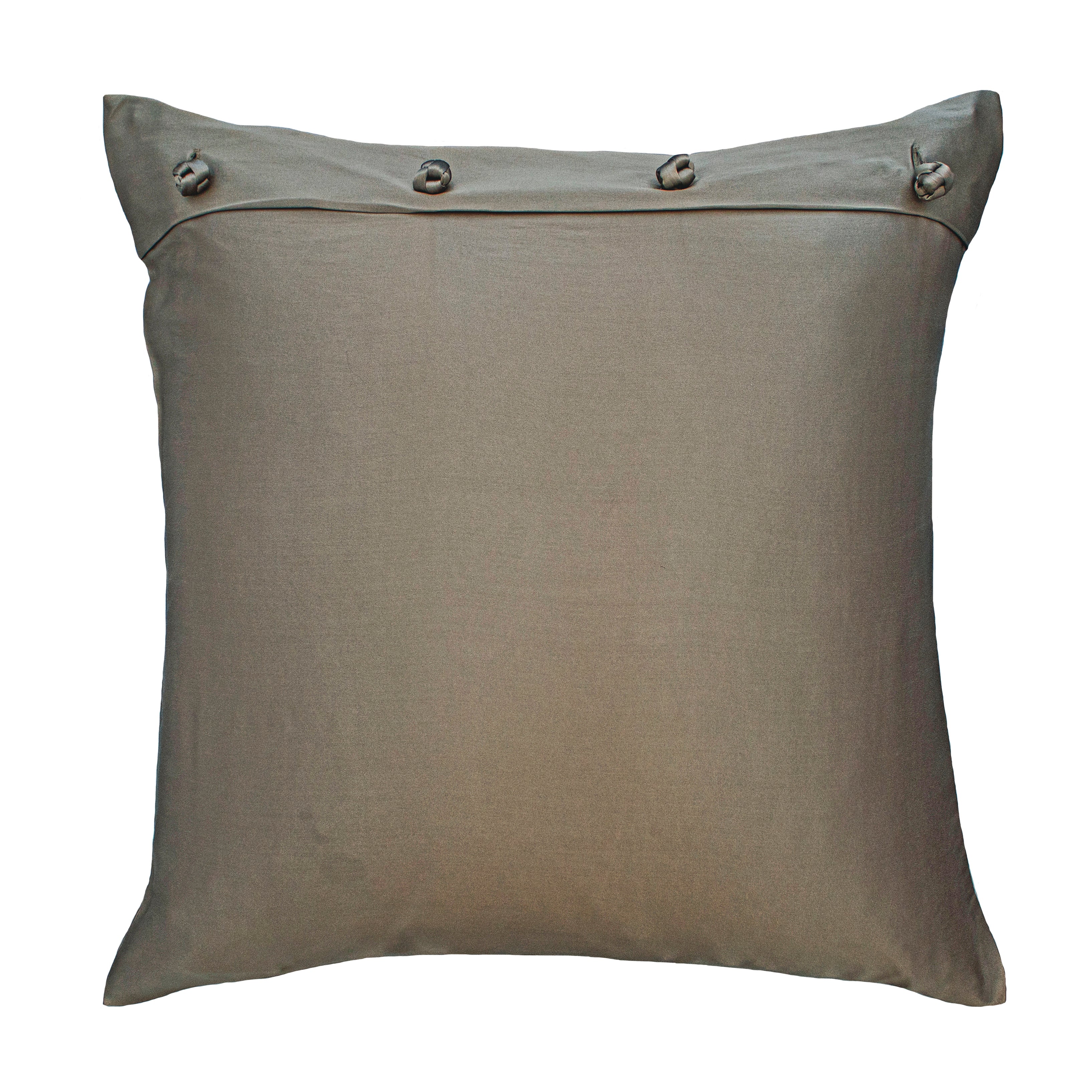 Luxury Charmeuse Pillow Sham with Elegant French Knots - Perfect for Master Bedroom & Guest Room Decor