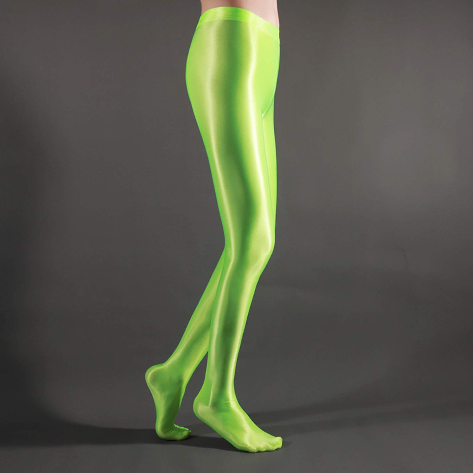 Shiny Oil Glossy Pantyhose for Women - Sheer Shimmery Hold Up Stockings & Tights - Perfect for Parties, Date Nights and Lingerie Outfits