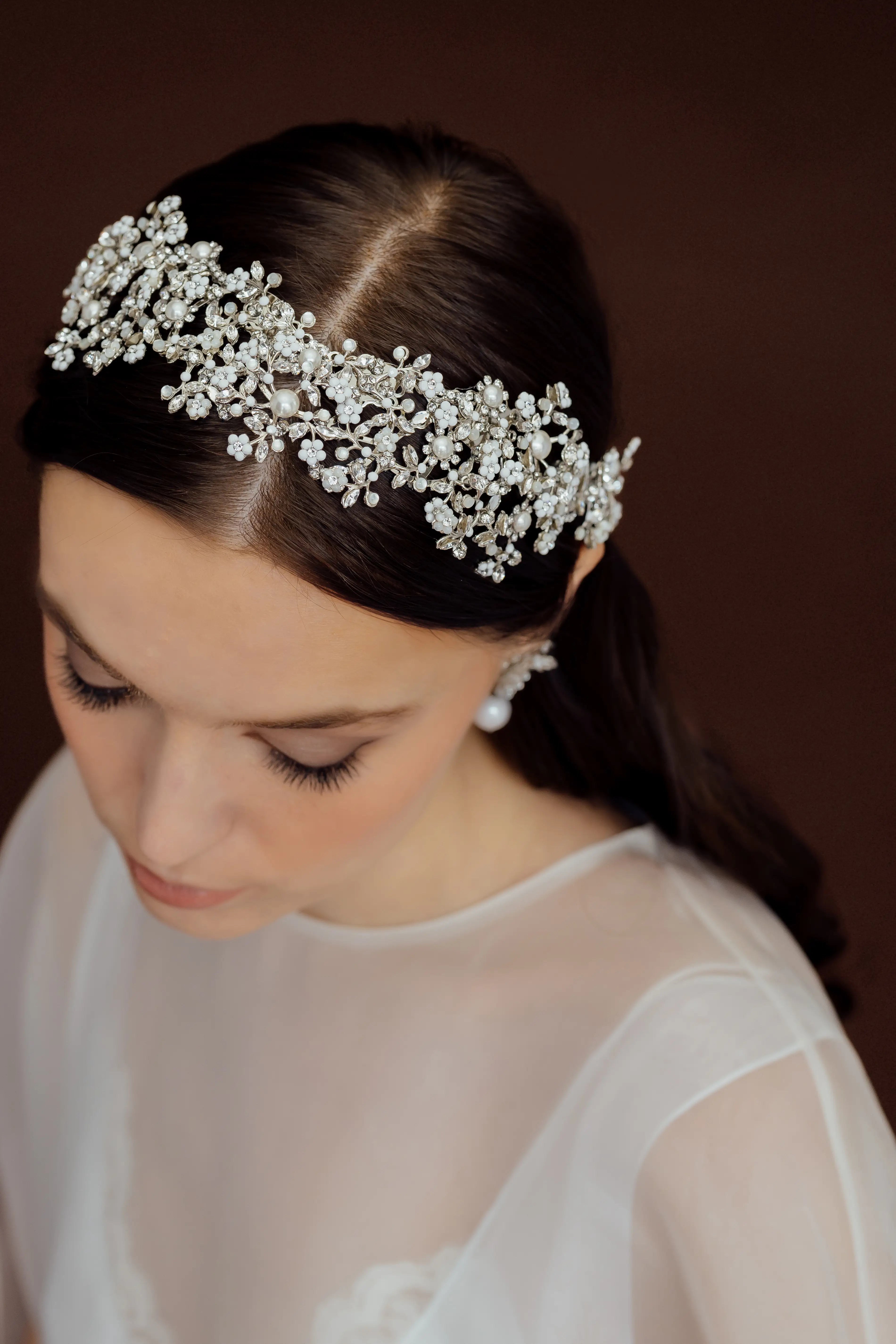 Whispers of Neruda Halo - Elegant Handcrafted Jewelry for Women | Perfect for Weddings, Parties & Special Occasions