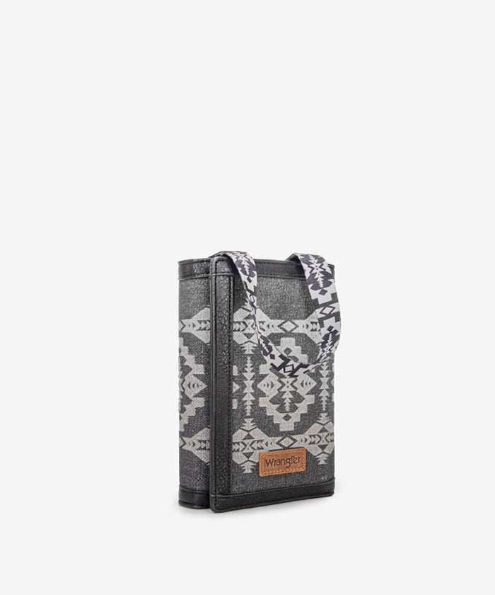 Wrangler Aztec Print Bi-Fold Phone Case for iPhone & Samsung - Stylish & Protective Wallet Cover for Everyday Use