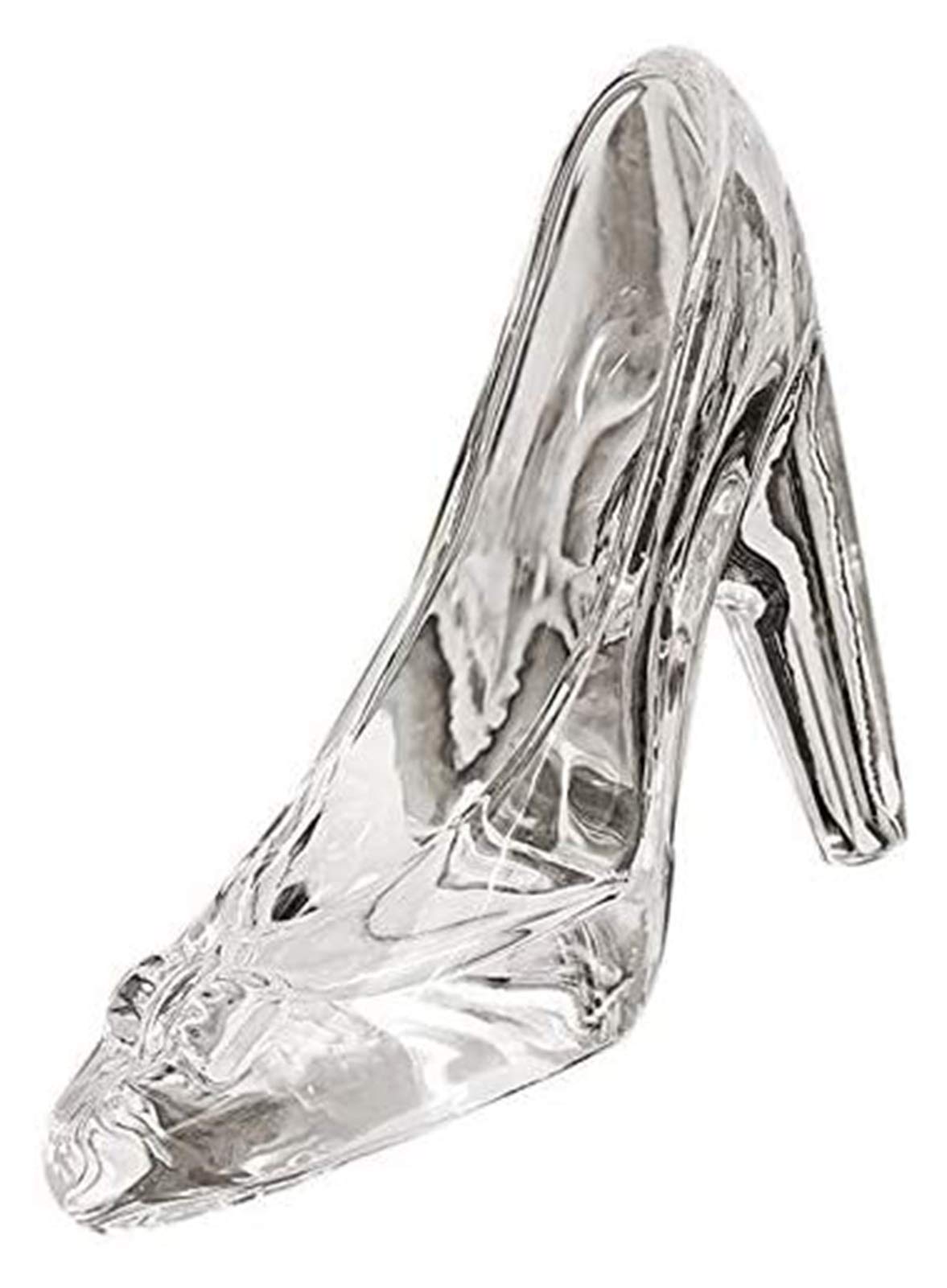 Crystal Glass Cinderella High-Heeled Shoe Ornament - Elegant Wedding, Birthday Gift & Home Decor for Display, Collectibles, and Fairy Tale Themed Parties