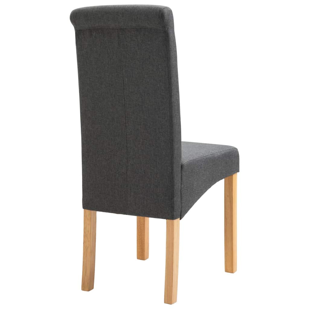 Modern Dining Chairs Set of 4 - Gray Fabric Upholstered High Back Kitchen Chairs with Padded Seat - Comfortable Side Chairs for Dining Room, Kitchen & Living Room - Perfect for Family Dinners, Entertaining Guests & Home Decor