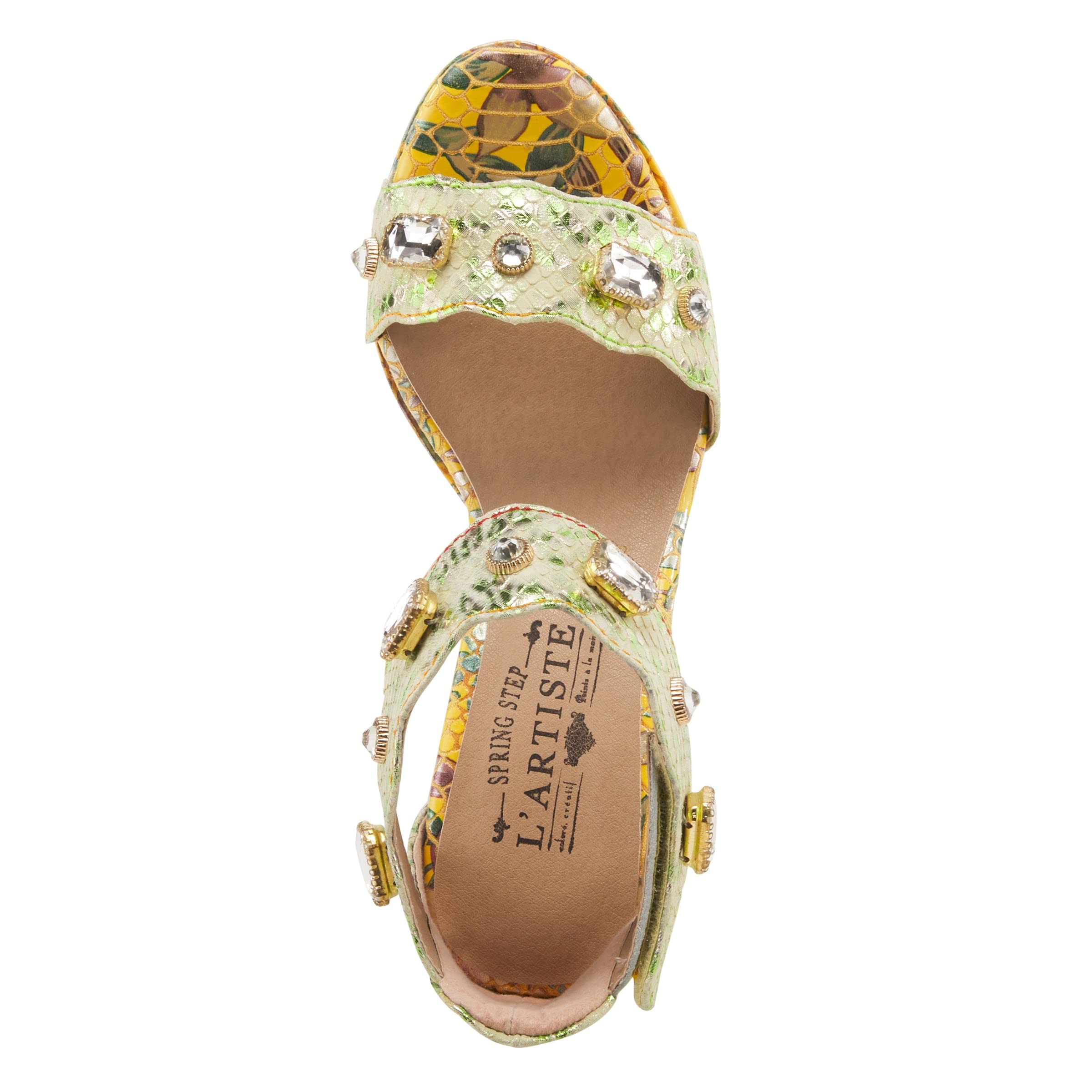 L'Artiste by Spring Step Women's Jewel Sandals - Comfortable Boho Beaded Flip Flops for Summer | Perfect for Beach, Vacation & Casual Outfits