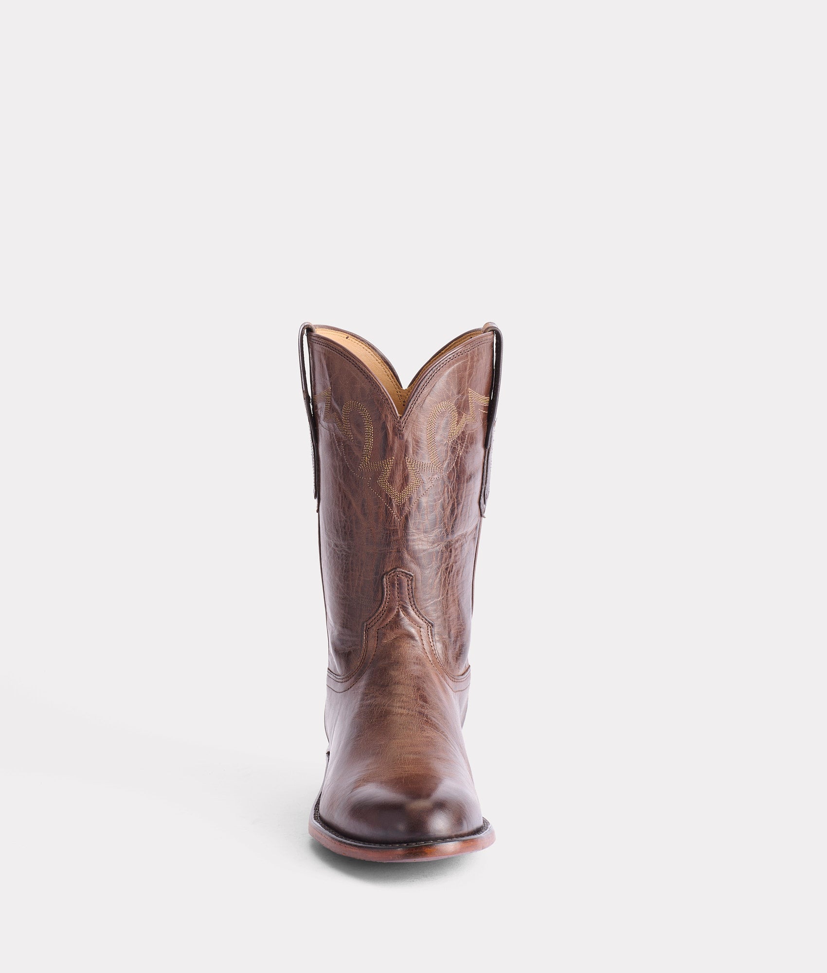 Sunset Roper Chocolate Brown Cowboy Boots for Men - Western Style Leather Boots for Riding, Country Fashion & Outdoor Activities