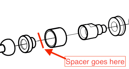 Sanremo Cafe Racer & Opera 36.00.02 Steam Tap Spacer - Premium Espresso Machine Replacement Part for Professional Baristas & Home Coffee Enthusiasts | Perfect for Coffee Shops, Home Brewing & Espresso Machine Maintenance