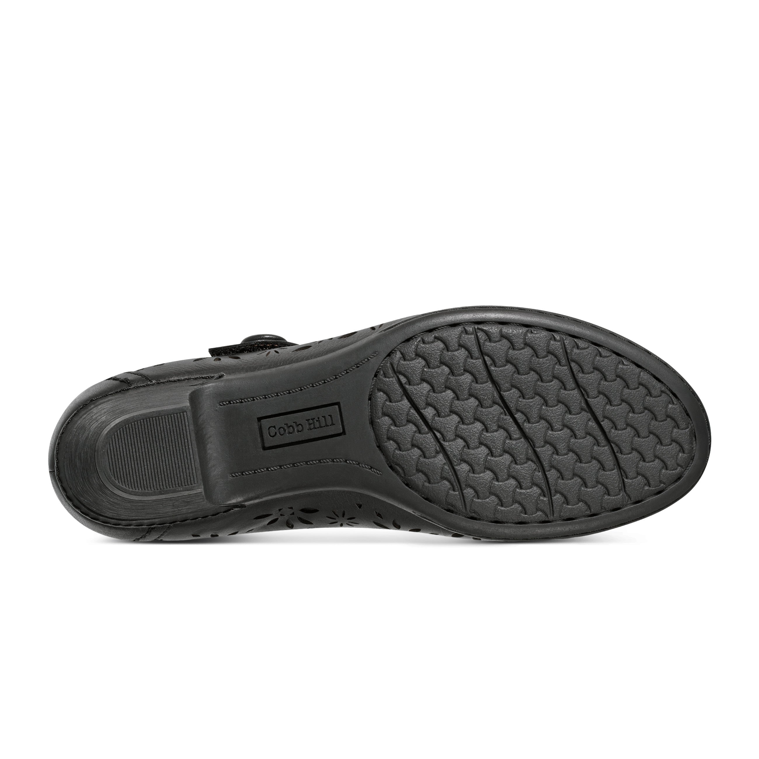 Stylish Women's Alesia Perforated Mary Jane Heel Shoes - Comfortable Low Block Heels for Work, Office & Special Occasions