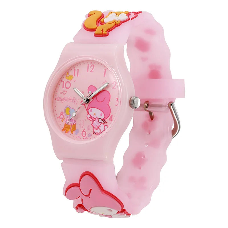 Sanrio Hello Kitty Anime Wrist Watch for Women & Girls - Cute Pink Digital Watch with Adjustable Band, Perfect for School, Work, and Everyday Fashion Accessory