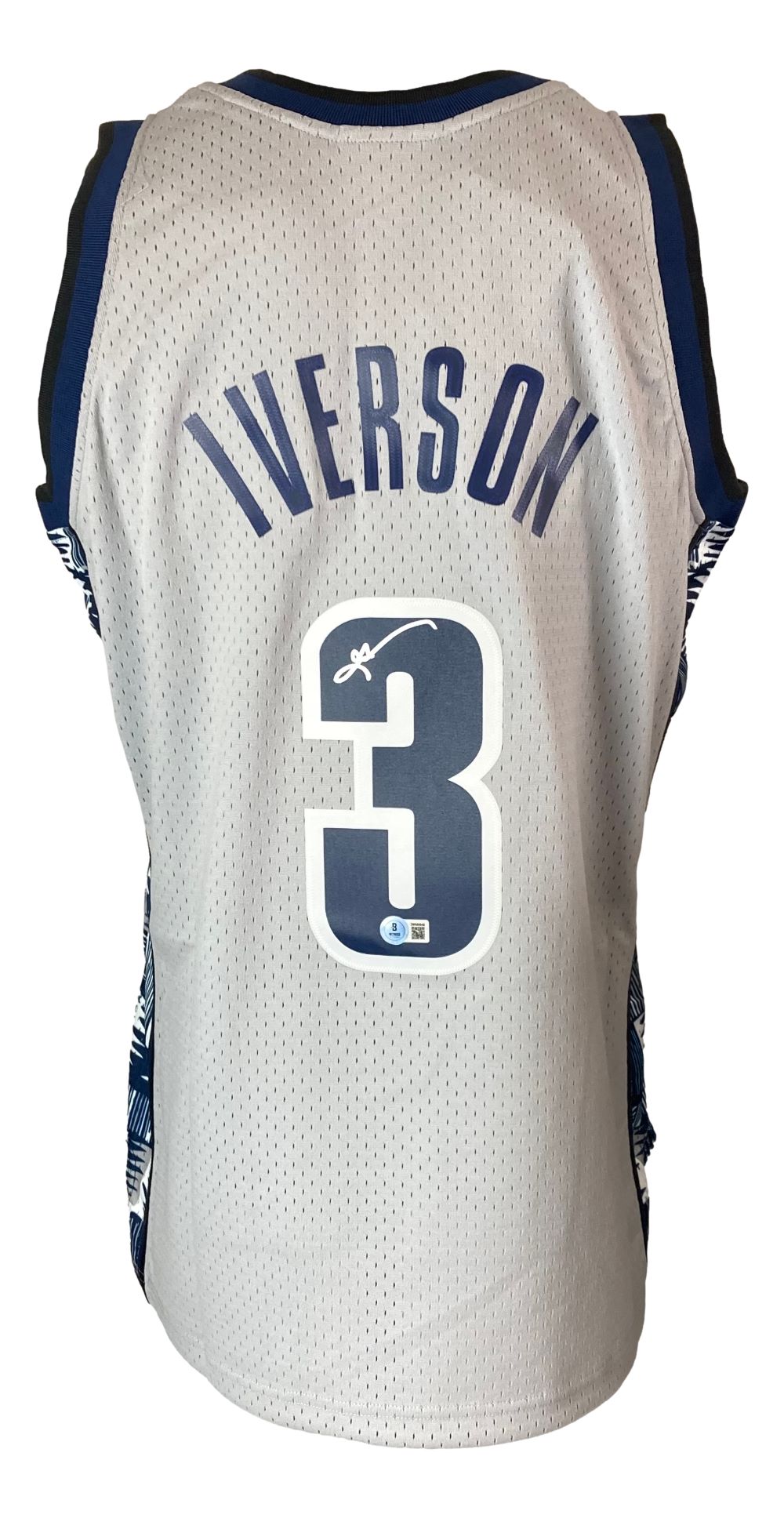 Authentic Allen Iverson Signed Georgetown Hoyas 1995-96 Mitchell & Ness College Vault Jersey - Perfect for Basketball Memorabilia Collectors & Sports Fans Display