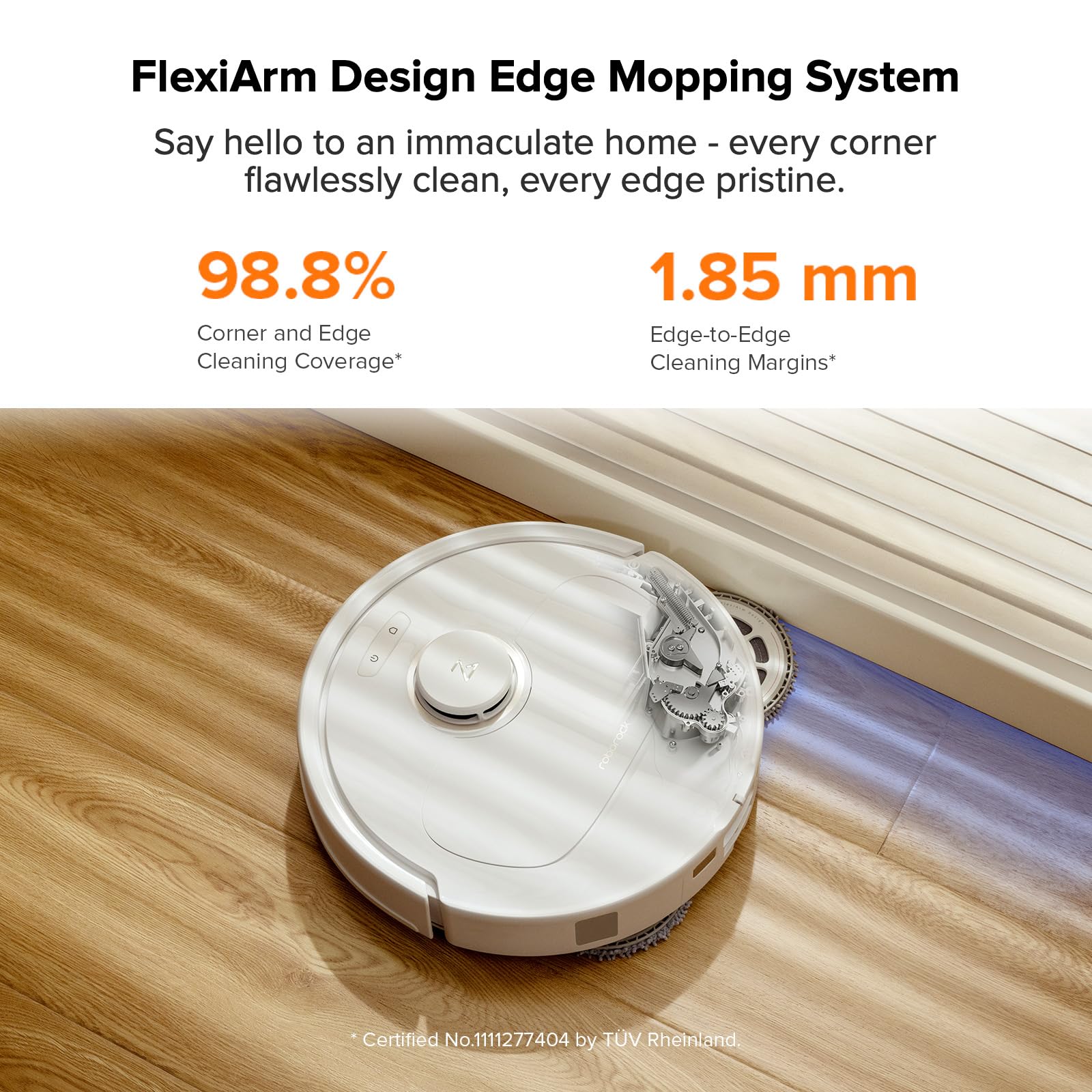 Roborock Qrevo Pro Robot Vacuum and Mop Combo with 6 Disposable Dust Bags - Smart Cleaning for Hardwood Floors, Carpets & Pet Hair - Ideal for Homes with Pets & High-Traffic Areas