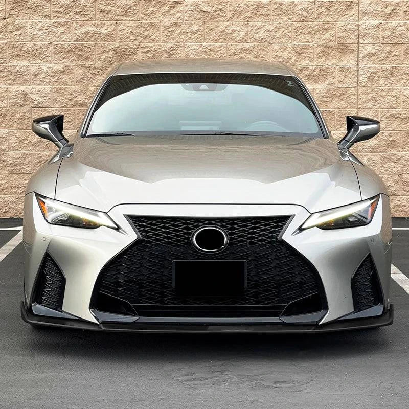 2021-2023 Lexus IS350 IS500 F Sport Black ABS Front Bumper Lip Spoiler - Enhance Style & Aerodynamics for Street & Track Performance